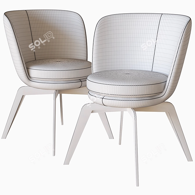 Cosmorelax Carl Chair: Ultimate Comfort 3D model image 3