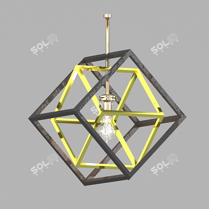 Rattan Lamp: Stylish and Modern 3D model image 1