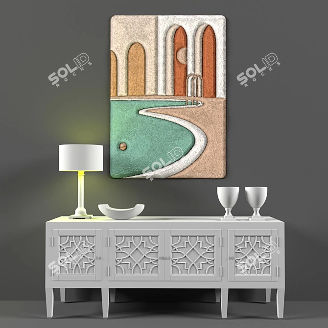 Vector Art Home Decor 3D model image 2