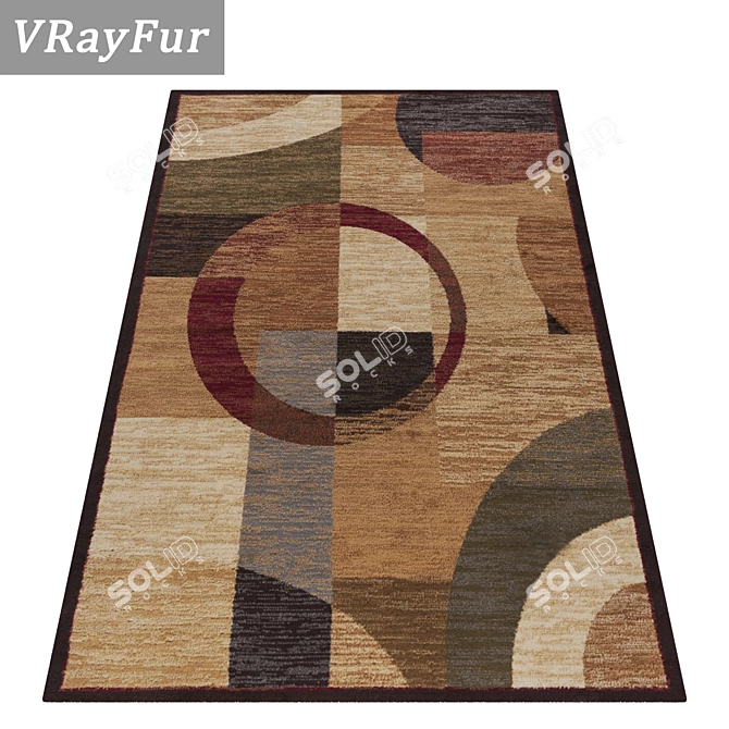 Title: Luxury Textured Carpet Set 3D model image 2