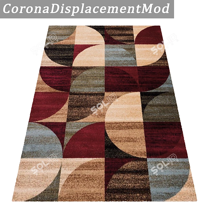 Title: Luxury Textured Carpet Set 3D model image 4