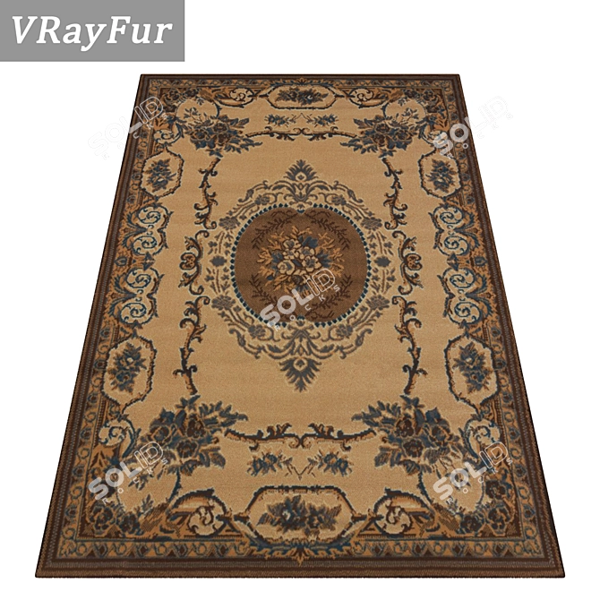 Versatile High-Quality Carpets Set 3D model image 3