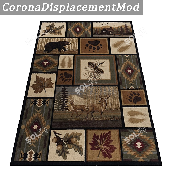 High-Quality Carpets Set 850 3D model image 4