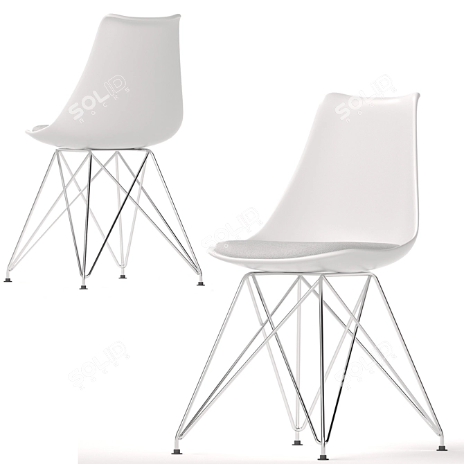 Modern Comfort Chair 3D model image 2
