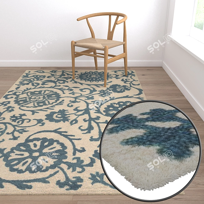 High-Quality Carpet Set 3D model image 5