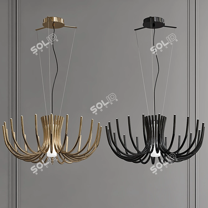 Stardust 2013 Chandelier: Elegant and Dimensional 3D model image 1