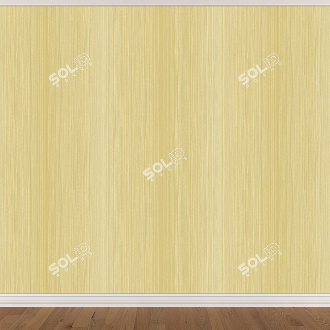 Title: Seamless Wallpaper Set - 3 Colors 3D model image 2