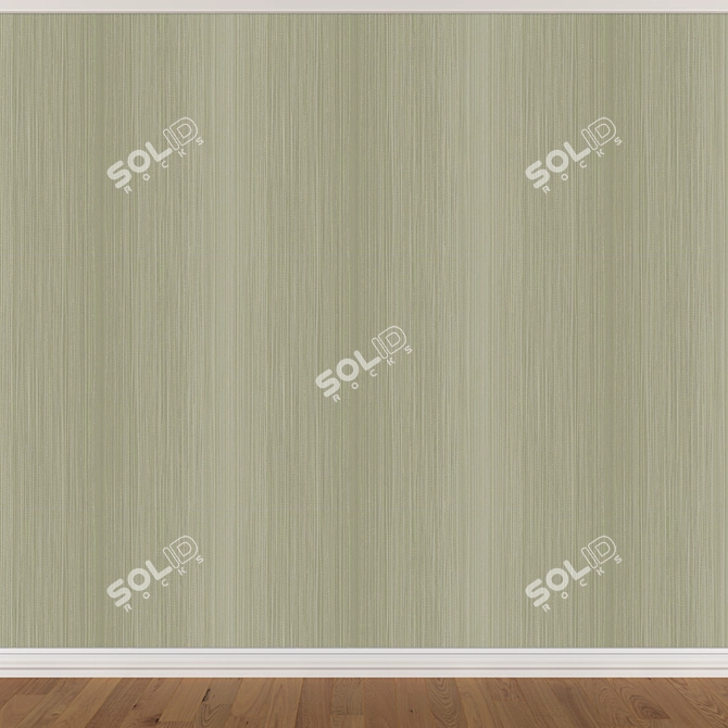 Title: Seamless Wallpaper Set - 3 Colors 3D model image 3