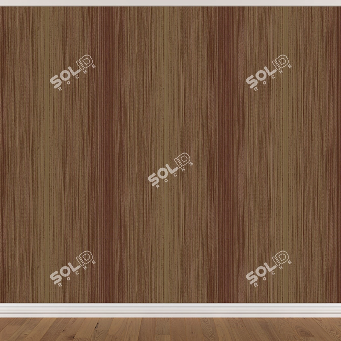 Title: Seamless Wallpaper Set - 3 Colors 3D model image 4