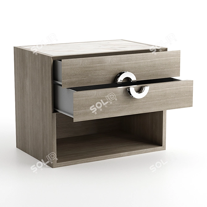 Sleek Soho Bedside Table - FFU020001AAA 3D model image 2