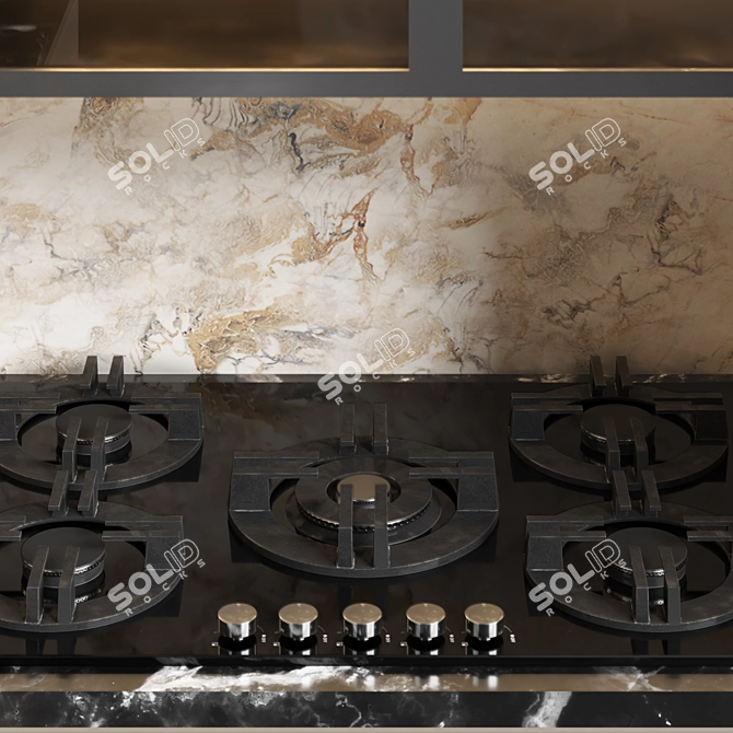 2015 Kitchen008: Sleek and Versatile MM Units 3D model image 3