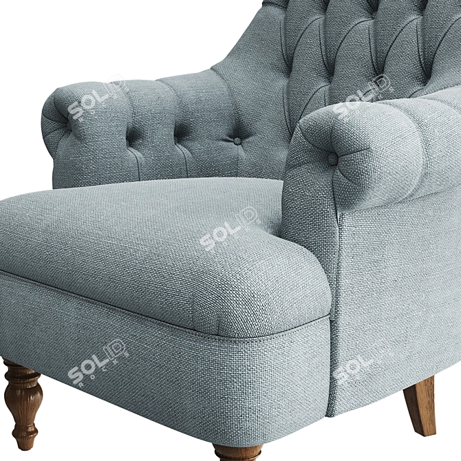 Elegant Wood Bros Pickering Armchair 3D model image 4