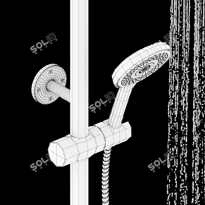 Dual Function Shower Faucet 3D model image 2