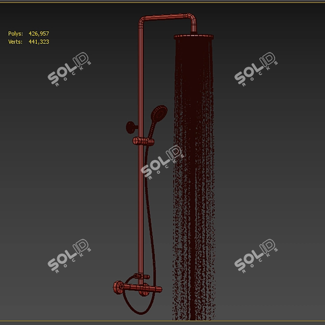 Dual Function Shower Faucet 3D model image 3