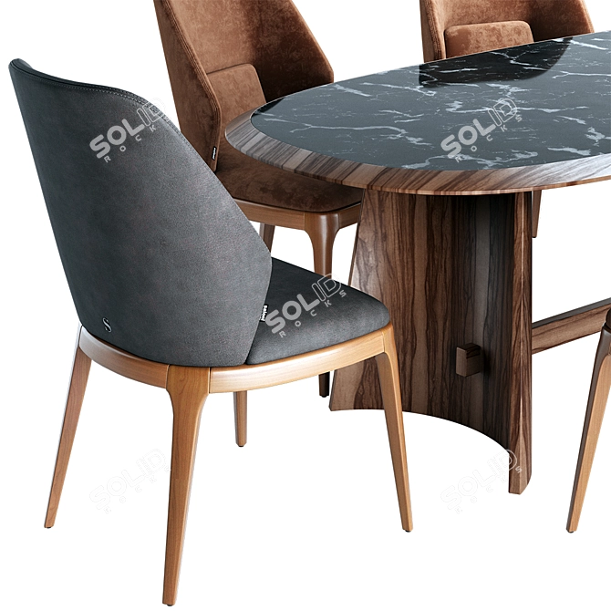 Title: Elegant Emporio Chair for Dining Room 3D model image 2