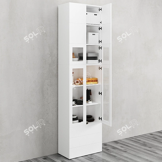 OPHUS Combined Storage Cabinet with ZARA HOME Set 3D model image 2