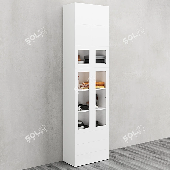 OPHUS Combined Storage Cabinet with ZARA HOME Set 3D model image 7