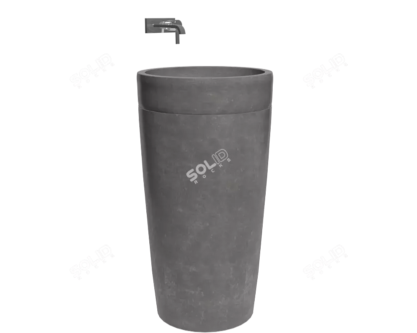 Chashishte Concrete Sink 3D model image 2