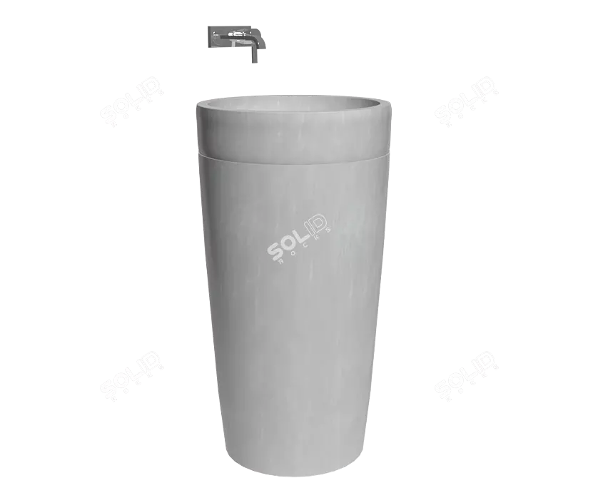 Chashishte Concrete Sink 3D model image 4