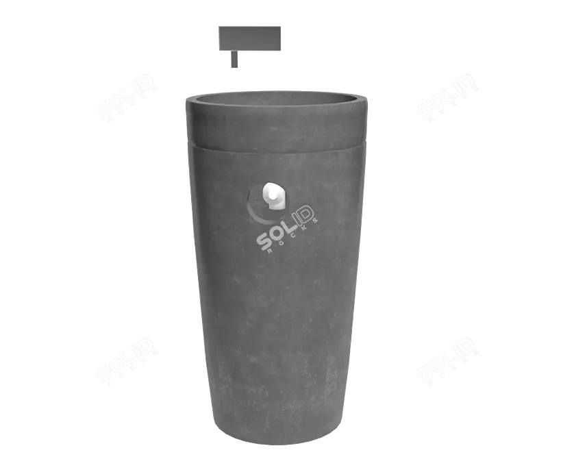 Chashishte Concrete Sink 3D model image 5