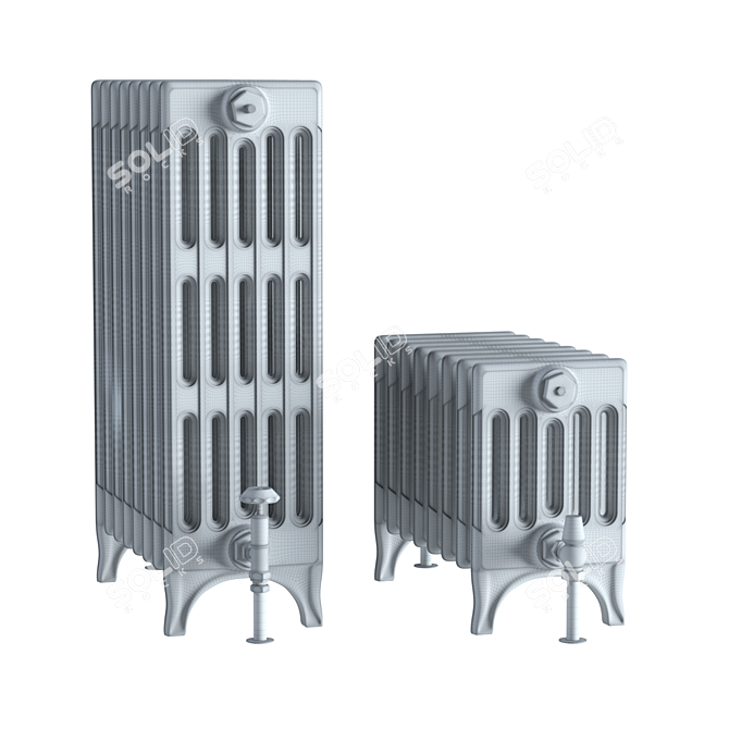 Carron Victorian 6 Heating Radiator 3D model image 4
