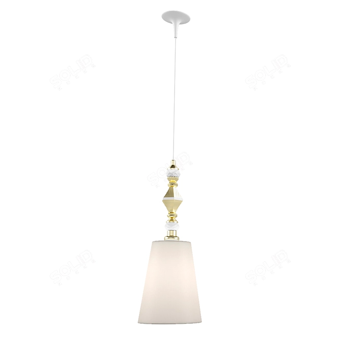 Gold Pendant Light: Newport 5121S 3D model image 1