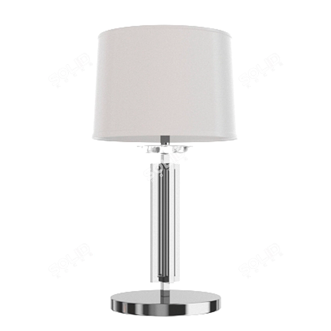 Newport Chrome Table Lamp 3D model image 1