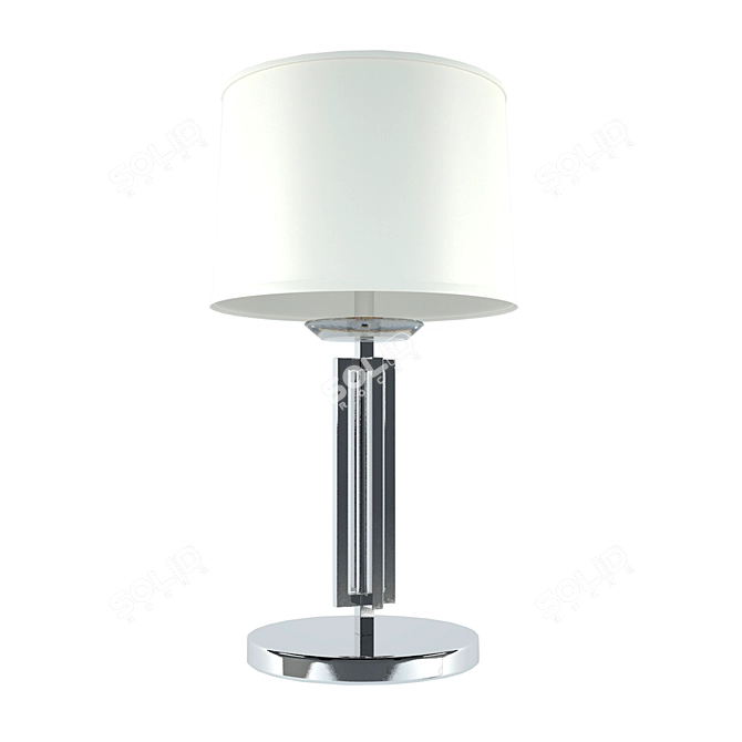 Newport Chrome Table Lamp 3D model image 2