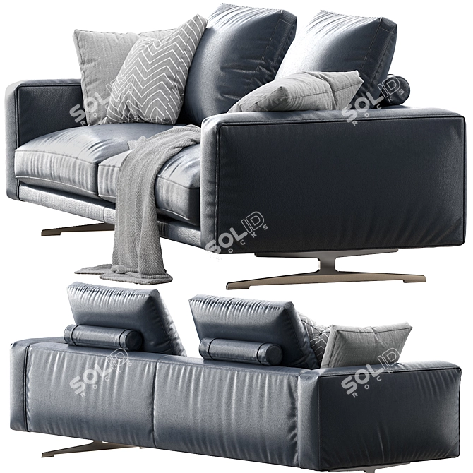 Elegant Campiello Sofa: Perfect for Stylish Comfort 3D model image 2
