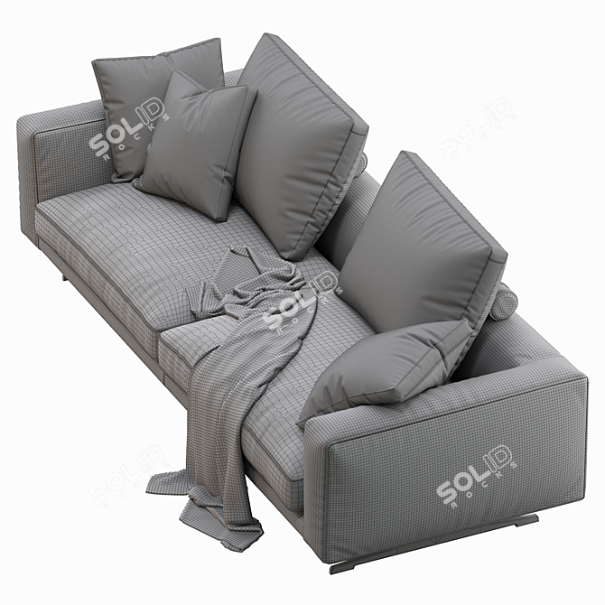 Elegant Campiello Sofa: Perfect for Stylish Comfort 3D model image 3