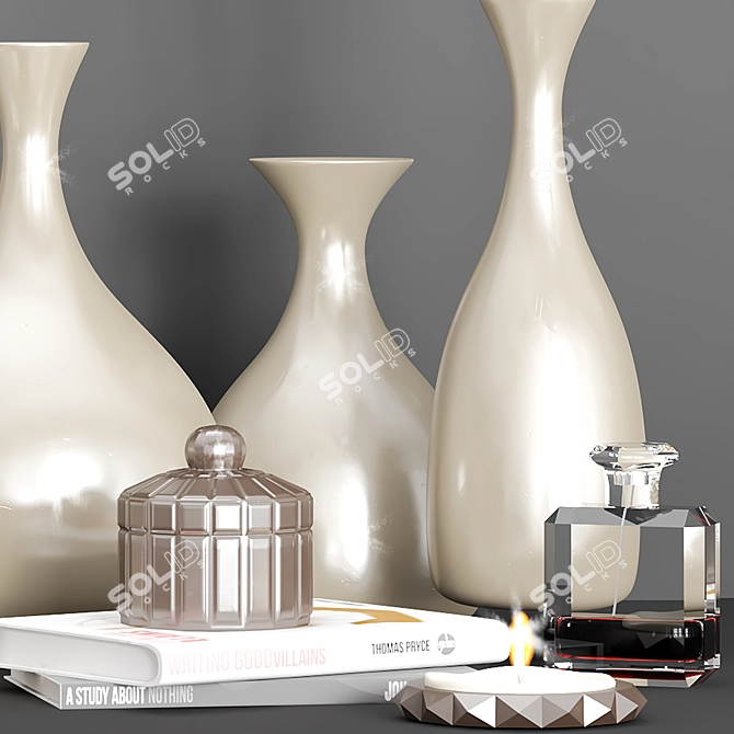 Elegant Home Décor Set 3D model image 3