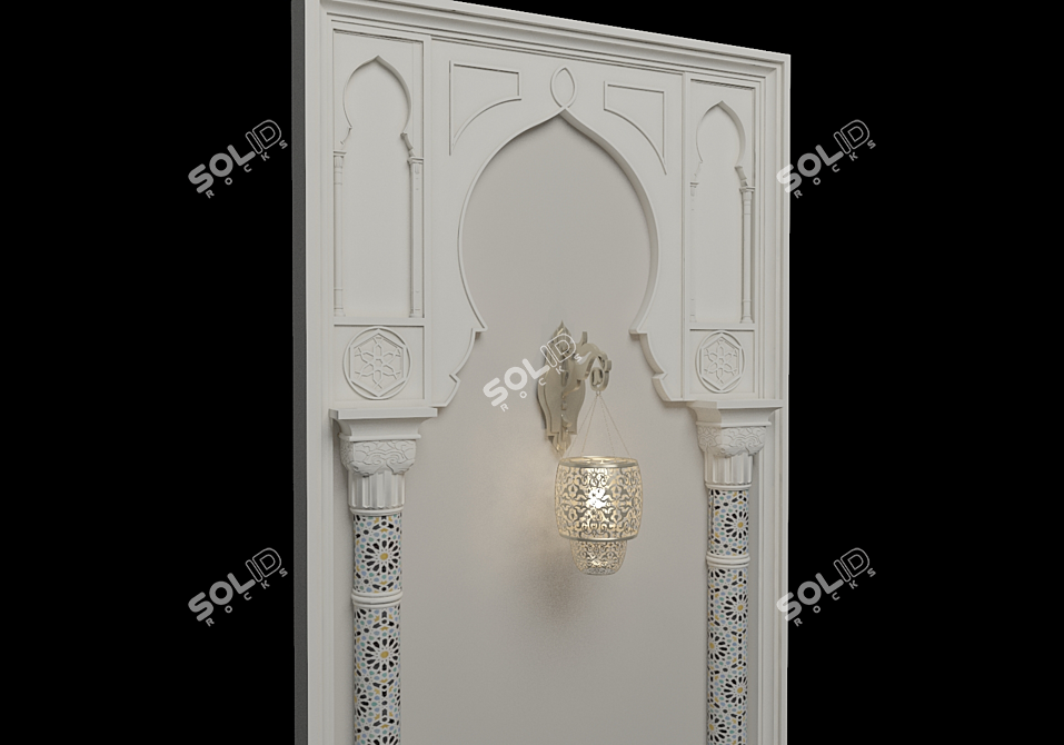 Moroccan Magic: Authentic Décor 3D model image 4