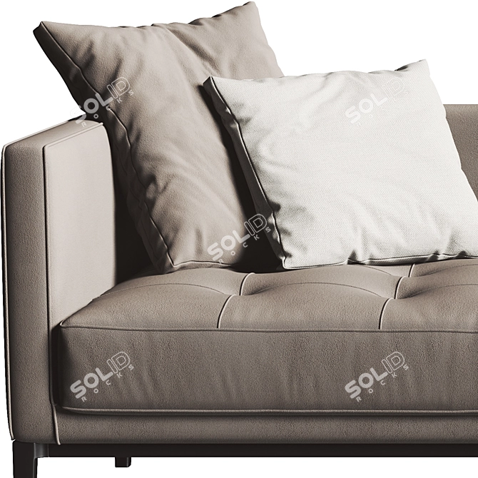 Sleek Maxalto Simpliciter Sofa 3D model image 2