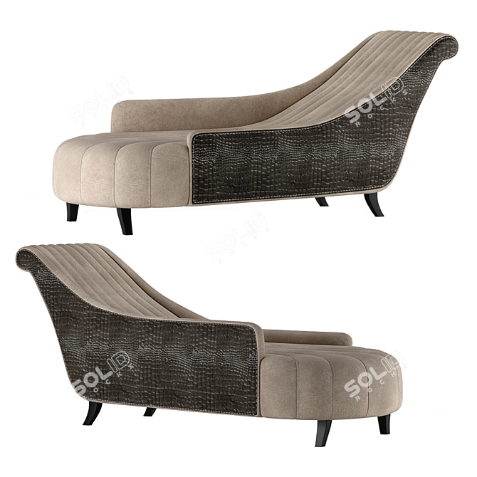 3DMax Chaise Lounge Model 3D model image 1