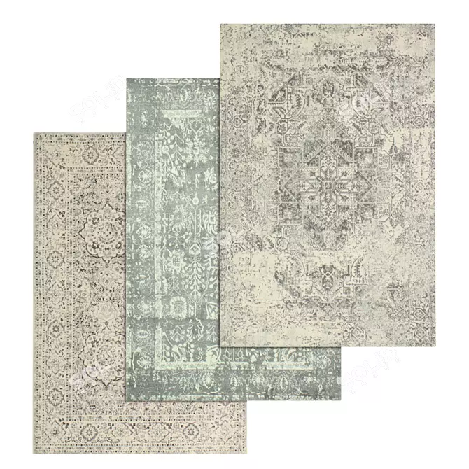 Luxury Carpet Set: High-Quality Textures, Multiple Variations 3D model image 1