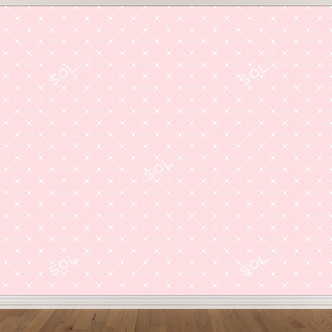 Seamless Wallpaper Set: 3 Colors 3D model image 4