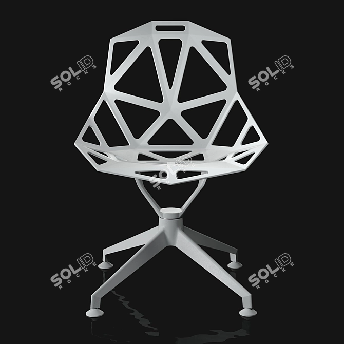 Elegant Chair One 4 Star 3D model image 4