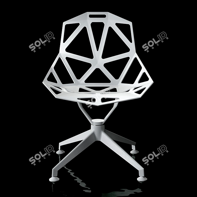 Elegant Chair One 4 Star 3D model image 6