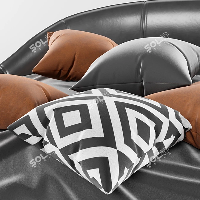 Elegant Jazz Night Bed 3D model image 3