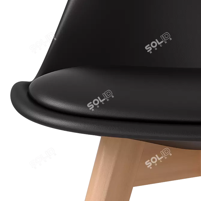 iModern Scandinavian Ulric Chair 3D model image 2