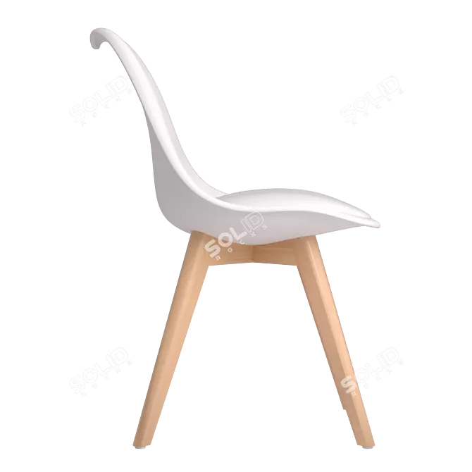 iModern Scandinavian Ulric Chair 3D model image 4