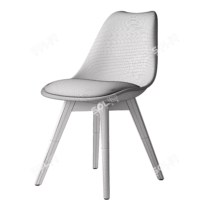 iModern Scandinavian Ulric Chair 3D model image 5