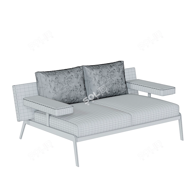 Double Comfort: Most Sofa by B&T 3D model image 2