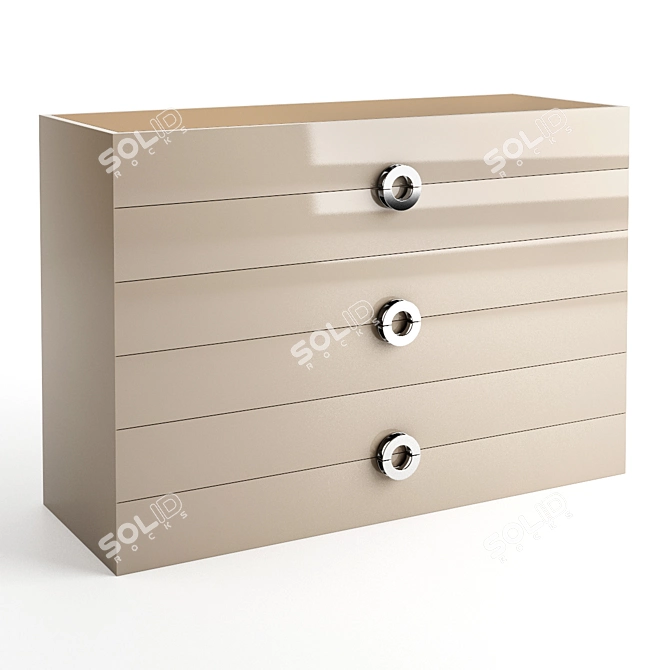 Modern Frato Soho Chest of Drawers 3D model image 1