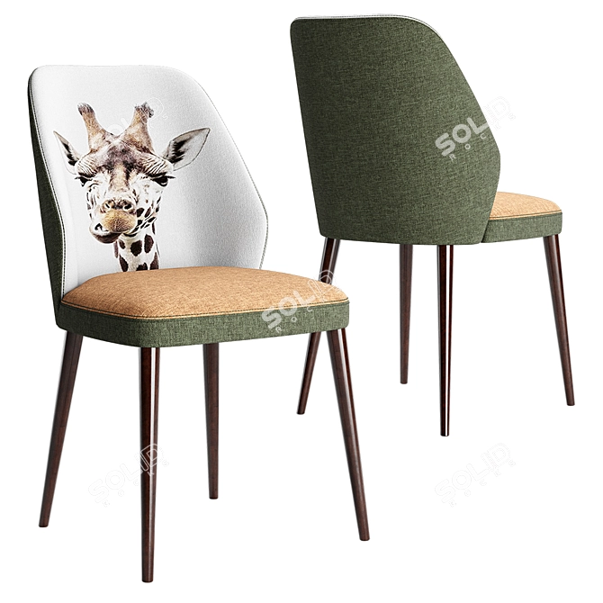 Elegant EMMA Chair: Order Custom-Made Today 3D model image 2