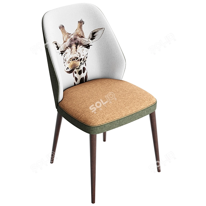 Elegant EMMA Chair: Order Custom-Made Today 3D model image 3