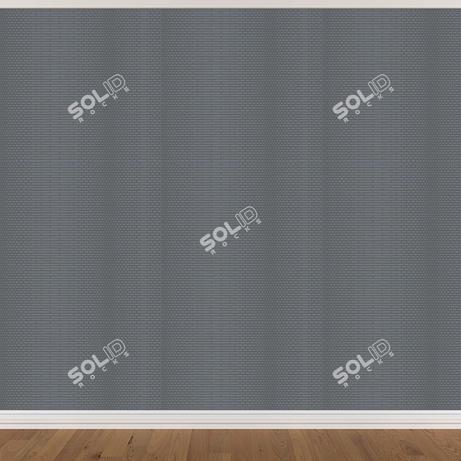 Seamless Wallpaper Set - 3 Colors 3D model image 4