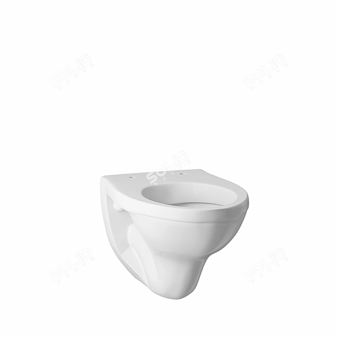 Kolo Idol M1310000U - Minimalist Oval Wall Hung Toilet 3D model image 2