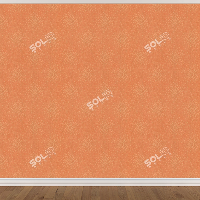 Seamless Wallpaper Set: 3 Colors 3D model image 2