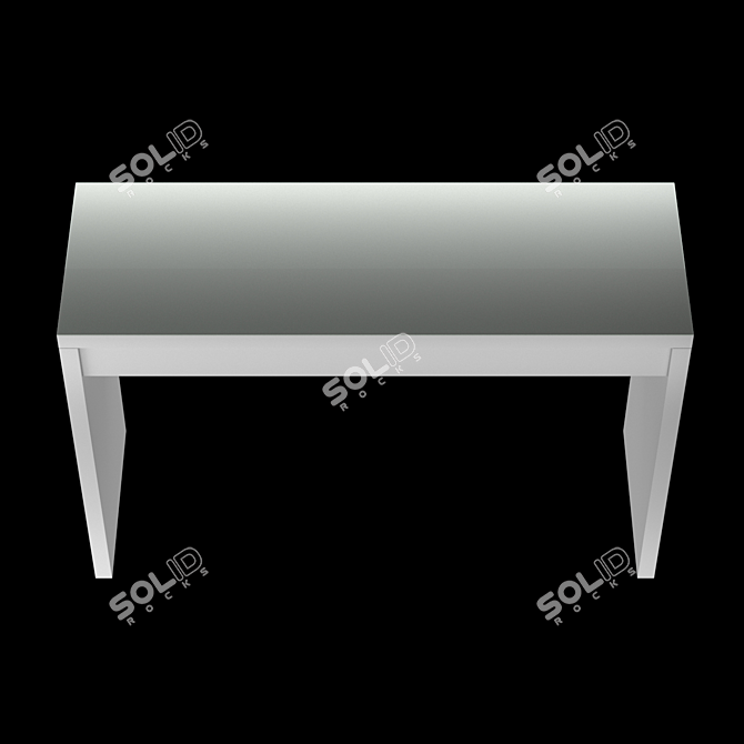 Ikea MALM Vanity Table 120x41 cm 3D model image 3
